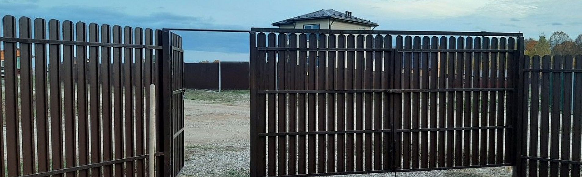 Видео как делать распашные ворота